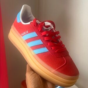 adidas Gazelle Red and Blue Women's Shoes